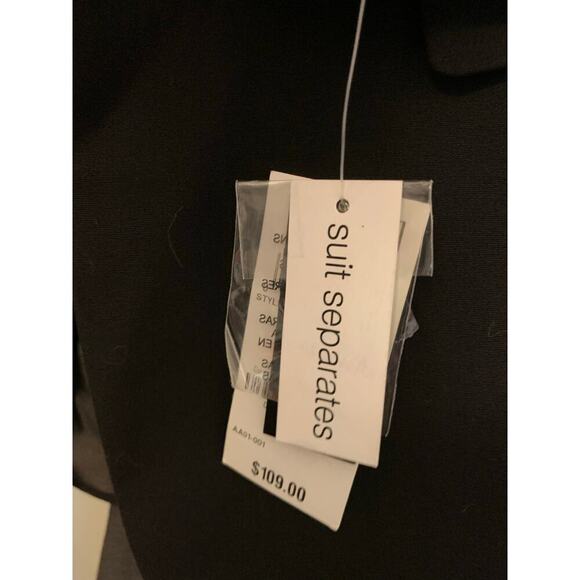 Bar III Black Open Front Boxy Blazer Plus Size 1X NWT Polished Career Jacket - Picture 4 of 8